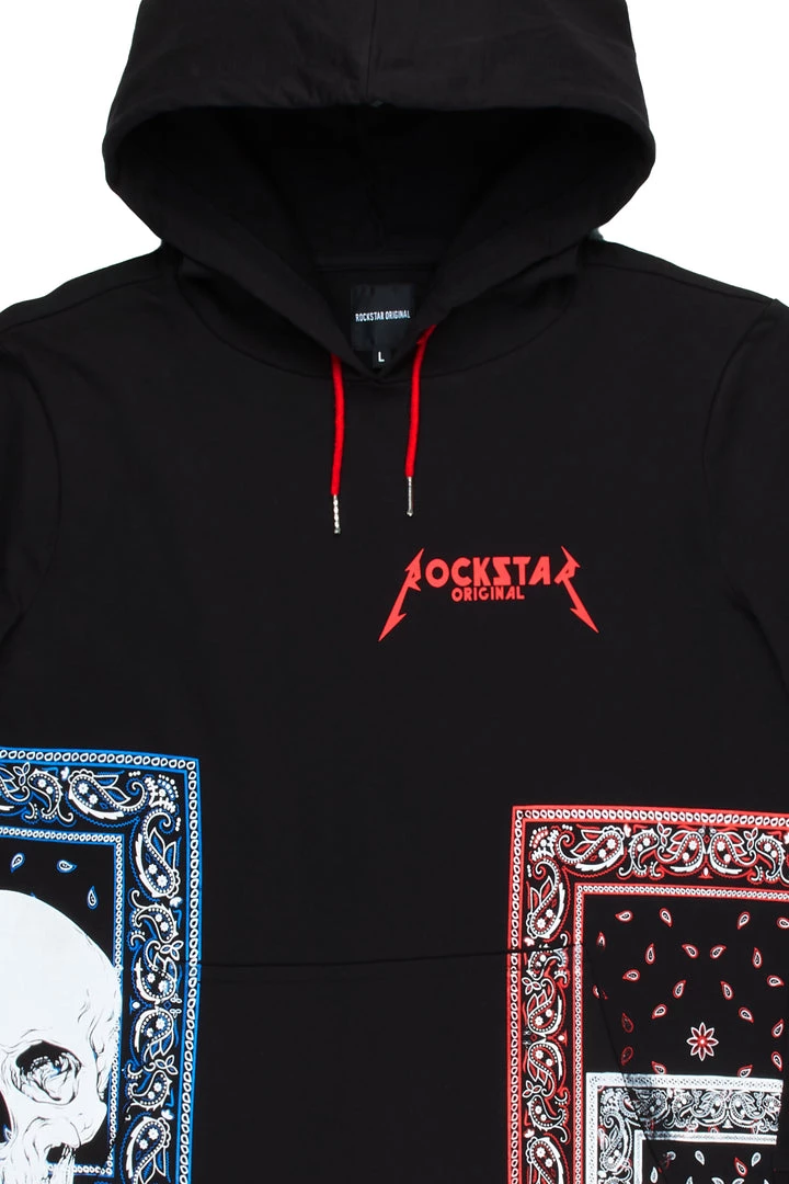 MENS HOODIES & SWEATSHIRTS BILLIE PRINTED HOODIE-BLACK 2 MENS HOODIES & SWEATSHIRTS BILLIE PRINTED HOODIE-BLACK