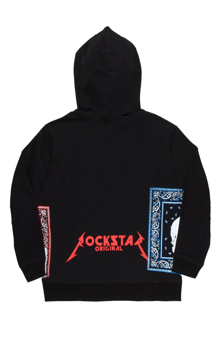 MENS HOODIES & SWEATSHIRTS BILLIE PRINTED HOODIE-BLACK 3 MENS HOODIES & SWEATSHIRTS BILLIE PRINTED HOODIE-BLACK