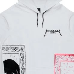 MENS HOODIES & SWEATSHIRTS BILLIE PRINTED HOODIE-WHITE