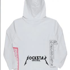 MENS HOODIES & SWEATSHIRTS BILLIE PRINTED HOODIE-WHITE 5 MENS HOODIES & SWEATSHIRTS BILLIE PRINTED HOODIE-WHITE