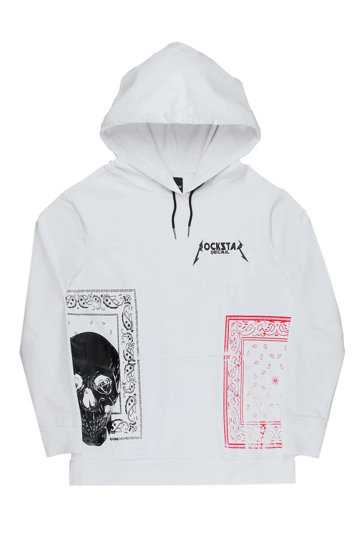 MENS HOODIES & SWEATSHIRTS BILLIE PRINTED HOODIE-WHITE 1 MENS HOODIES & SWEATSHIRTS BILLIE PRINTED HOODIE-WHITE