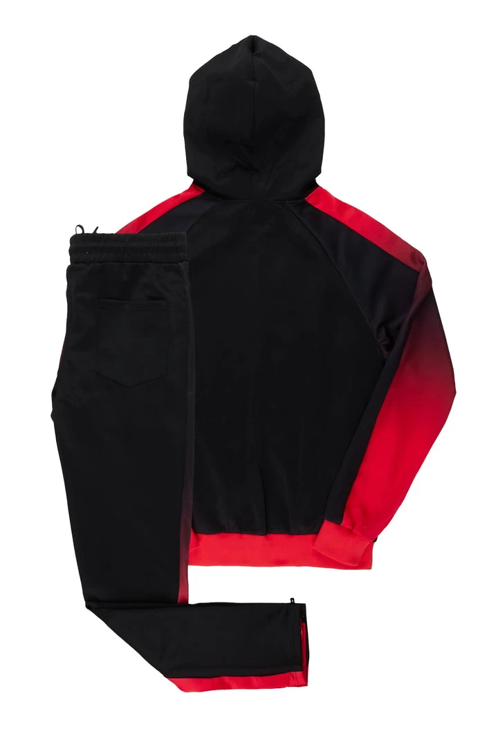 MENS TRACK SETS LAVA ZIPPER JACKET TRACK SET-RED/BLACK 3 MENS TRACK SETS LAVA ZIPPER JACKET TRACK SET-RED/BLACK