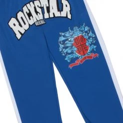 MENS TRACK SETS AUDACIO T-SHIRT/JOGGER SET-WHITE/BLUE 6 MENS TRACK SETS AUDACIO T-SHIRT/JOGGER SET-WHITE/BLUE