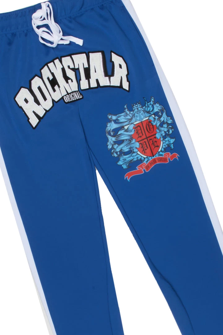 MENS TRACK SETS AUDACIO T-SHIRT/JOGGER SET-WHITE/BLUE 3 MENS TRACK SETS AUDACIO T-SHIRT/JOGGER SET-WHITE/BLUE