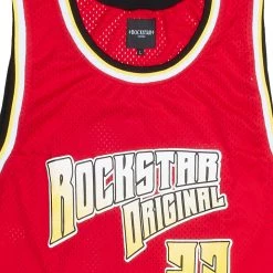 MENS TANKS Tops BOLAN JERSEY- RED