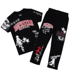 BOYS TRACK SETS New Arrivals BOYS DENNIS T-SHIRT TRACK SET-BLACK