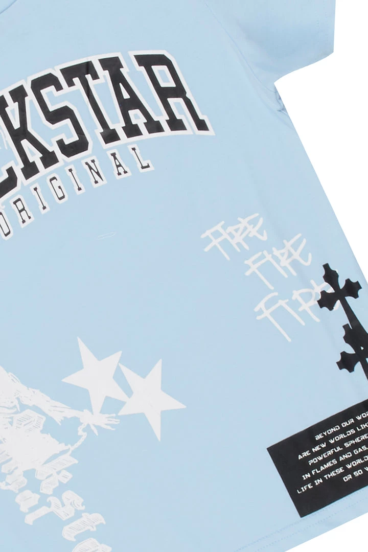 BOYS TRACK SETS BOYS DENNIS T-SHIRT TRACK SET-LIGHT BLUE 5 BOYS TRACK SETS BOYS DENNIS T-SHIRT TRACK SET-LIGHT BLUE