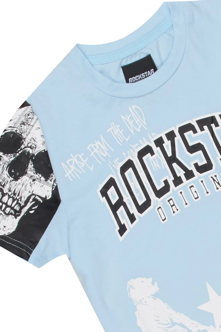 BOYS TRACK SETS BOYS DENNIS T-SHIRT TRACK SET-LIGHT BLUE 6 BOYS TRACK SETS BOYS DENNIS T-SHIRT TRACK SET-LIGHT BLUE