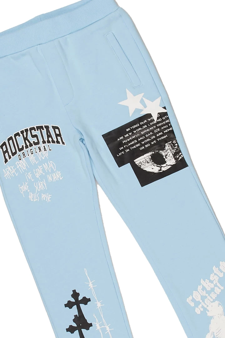 BOYS TRACK SETS BOYS DENNIS T-SHIRT TRACK SET-LIGHT BLUE 7 BOYS TRACK SETS BOYS DENNIS T-SHIRT TRACK SET-LIGHT BLUE