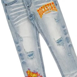 BOYS DENIM SETS BOYS GAIUS T-SHIRT/JEAN SET-BEIGE New Arrivals