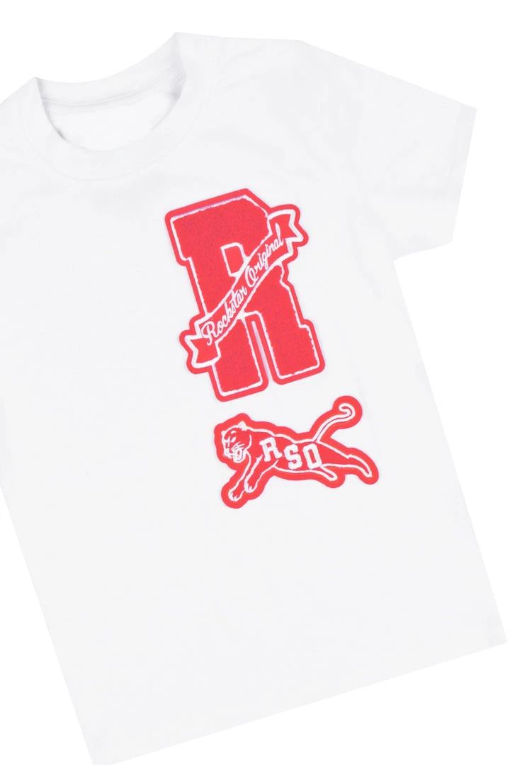 BOYS DENIM SETS BOYS GARRICK T-SHIRT/JEAN SET-WHITE 2 BOYS DENIM SETS BOYS GARRICK T-SHIRT/JEAN SET-WHITE