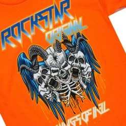 BOYS DENIM SETS BOYS NASH DENIM SHORT SET-ORANGE