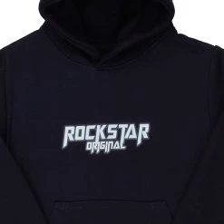 BOYS HOODIES & SWEATSHIRTS New Arrivals BOYS ROCKSTAR GRAPHIC HOODIE-NAVY