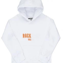 BOYS HOODIES & SWEATSHIRTS BOYS ROCKSTAR GRAPHIC HOODIE-WHITE