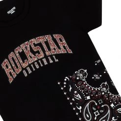 BOYS DENIM SETS BOYS DENOK T-SHIRT/JEAN SET-BLACK