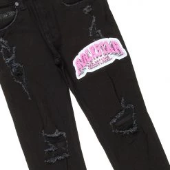 BOYS DENIM SETS BOYS FALKON T-SHIRT/JEAN SET-BLACK