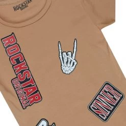 BOYS DENIM SETS New Arrivals BOYS KEES T-SHIRT/JEAN SET-BEIGE