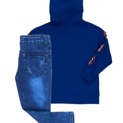 BOYS DENIM SETS New Arrivals BOYS PATRICK HOODIE/JEAN SET-ROYAL BLUE 9 BOYS DENIM SETS New Arrivals BOYS PATRICK HOODIE/JEAN SET-ROYAL BLUE