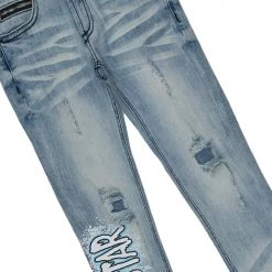 BOYS DENIM SETS New Arrivals BOYS VOLTRANA T-SHIRT/JEAN SET-WHITE