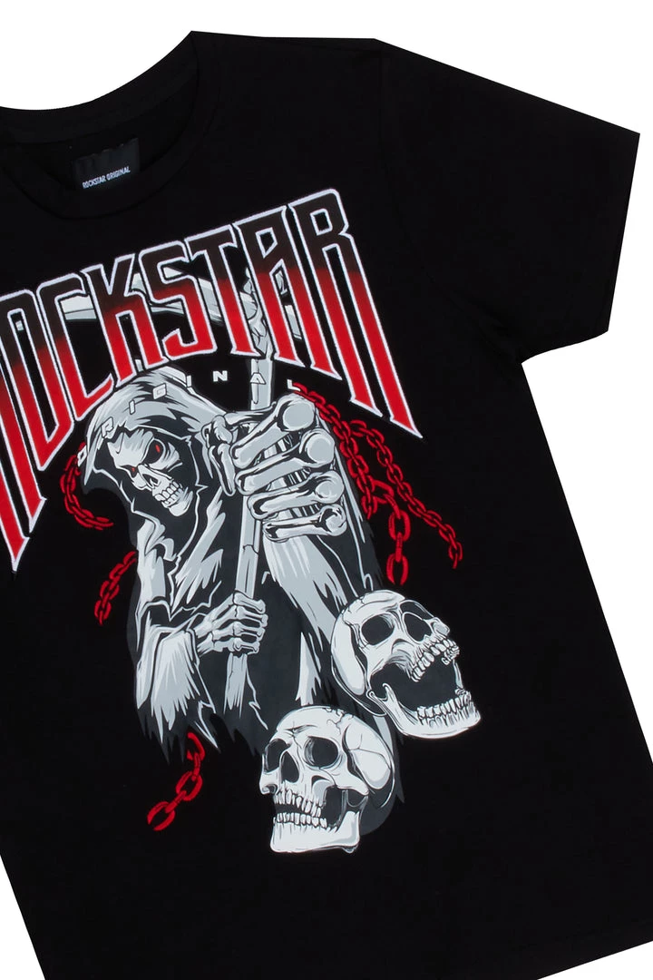 BOYS SHORT SETS BOYS WAGE SHORT SET-BLACK 3 BOYS SHORT SETS BOYS WAGE SHORT SET-BLACK