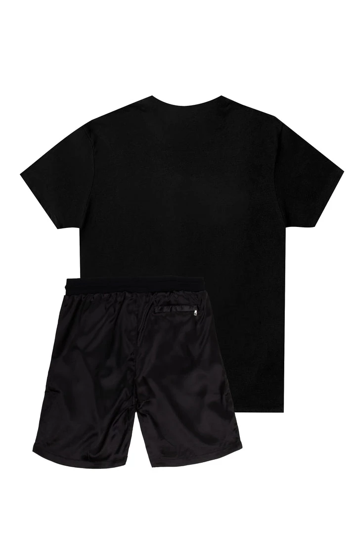 BOYS SHORT SETS BOYS WAGE SHORT SET-BLACK 5 BOYS SHORT SETS BOYS WAGE SHORT SET-BLACK
