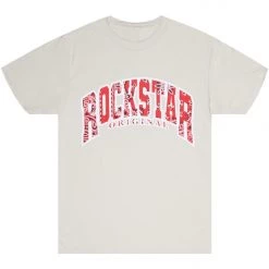 MENS TEES BRUCE GRAPHIC T-SHIRT-BEIGE