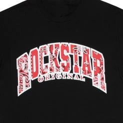 MENS TEES Tops BRUCE GRAPHIC T-SHIRT-BLACK