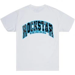 MENS TEES BRUCE GRAPHIC T-SHIRT-WHITE Tops