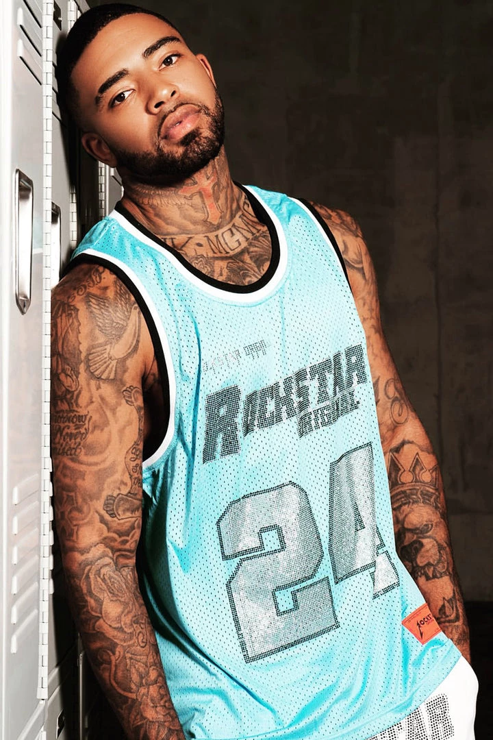 MENS TANKS BAKER JERSEY- BLUE Tops 1 MENS TANKS BAKER JERSEY- BLUE Tops