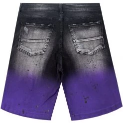 MENS SHORTS BALBO PRINTED SHORT-PURPLE Denim