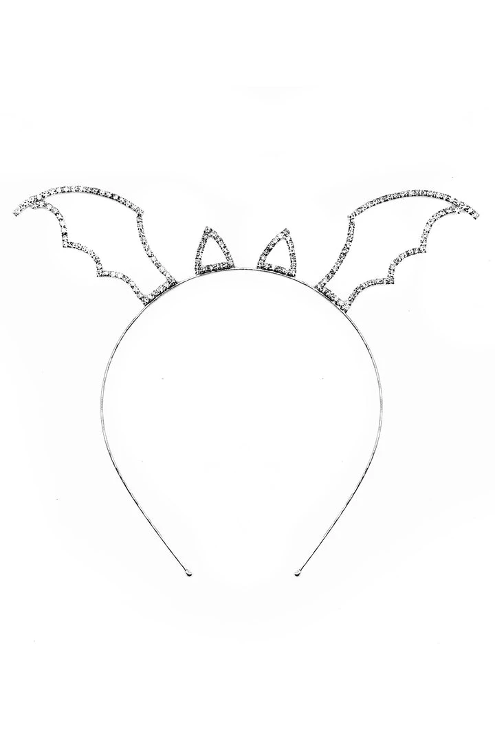 WOMENS ACCESSORIES BAT EARS HEADBAND-SILVER Best Seller 2 WOMENS ACCESSORIES BAT EARS HEADBAND-SILVER Best Seller