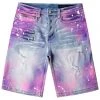 MENS SHORTS BOLIN DENIM SHORT- PINK/BLUE