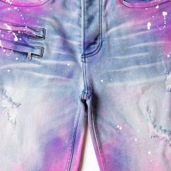 MENS SHORTS BOLIN DENIM SHORT- PINK/BLUE