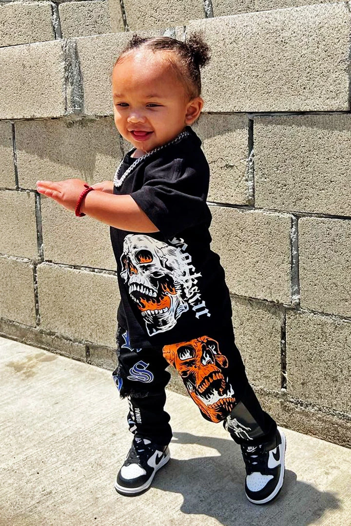 BOYS DENIM SETS New Arrivals BOYS ARON T-SHIRT/JEAN SET-BLACK 1 BOYS DENIM SETS New Arrivals BOYS ARON T-SHIRT/JEAN SET-BLACK