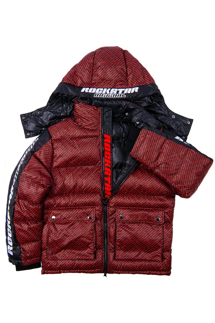 MENS OUTERWEAR Jackets & Outerwear BRYSON PUFFER JACKET- RED/BLK 2 MENS OUTERWEAR Jackets & Outerwear BRYSON PUFFER JACKET- RED/BLK