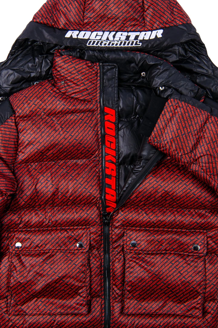 MENS OUTERWEAR Jackets & Outerwear BRYSON PUFFER JACKET- RED/BLK 3 MENS OUTERWEAR Jackets & Outerwear BRYSON PUFFER JACKET- RED/BLK