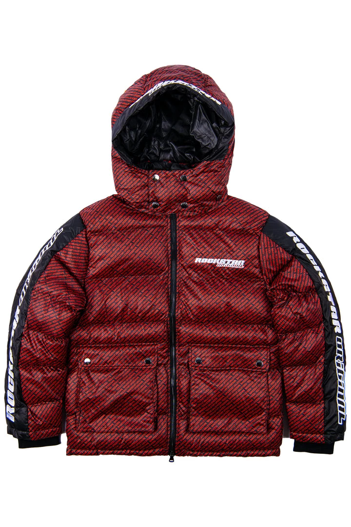 MENS OUTERWEAR Jackets & Outerwear BRYSON PUFFER JACKET- RED/BLK 4 MENS OUTERWEAR Jackets & Outerwear BRYSON PUFFER JACKET- RED/BLK
