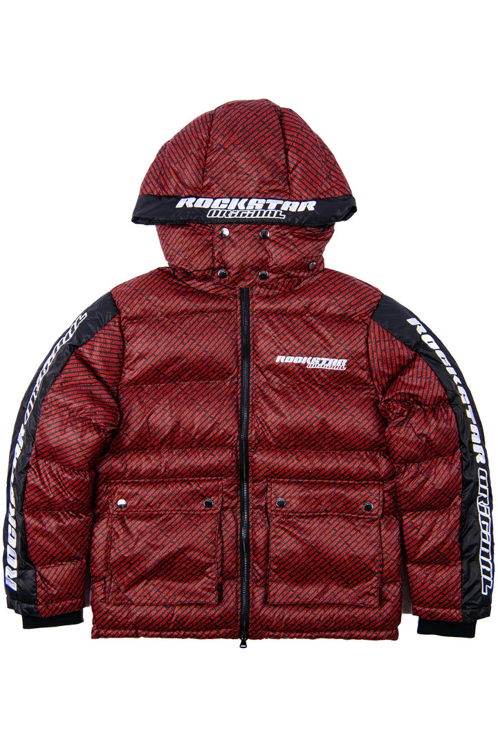 MENS OUTERWEAR Jackets & Outerwear BRYSON PUFFER JACKET- RED/BLK 5 MENS OUTERWEAR Jackets & Outerwear BRYSON PUFFER JACKET- RED/BLK