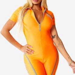 WOMENS ROMPERS & JUMPSUITS HARPER ROMPER - ORANGE Best Seller