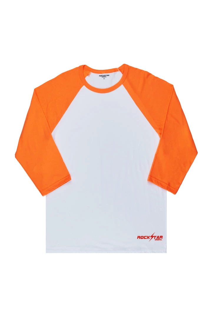 MENS TEES CARTWRIGHT L/S T-SHIRT-WHITE/ORANGE Tops 1 MENS TEES CARTWRIGHT L/S T-SHIRT-WHITE/ORANGE Tops