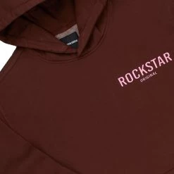 MENS SHORT SETS CASEY HOODIE/SHORT FLEECE SET-BROWN