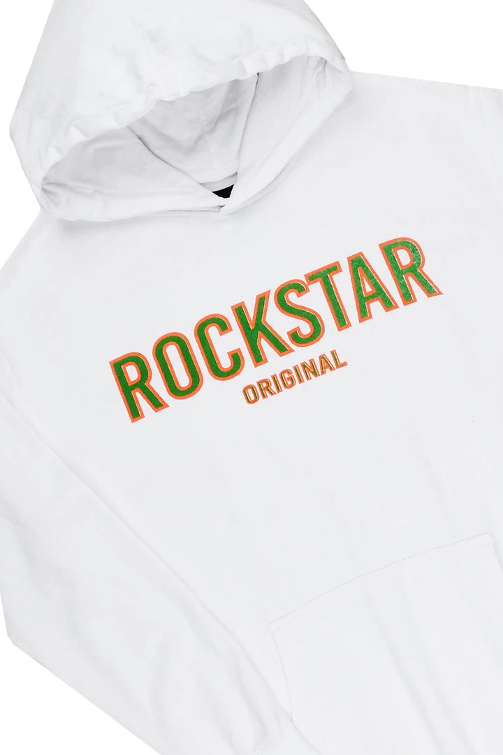 MENS TRACK SETS CASEY HOODIE FLEECE SET-WHITE 10 MENS TRACK SETS CASEY HOODIE FLEECE SET-WHITE