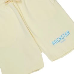 MENS SHORT SETS CASEY T-SHIRT SHORT SET-PALE YELLOW