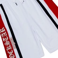 MENS SHORTS HARLEM GRAPHIC SHORT-WHITE