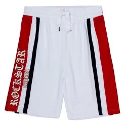 MENS SHORTS HARLEM GRAPHIC SHORT-WHITE