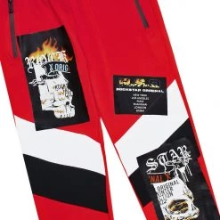 MENS TRACK SETS CHASE ZIPPER JACKET TRACK SET-RED