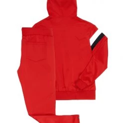 MENS TRACK SETS CHASE ZIPPER JACKET TRACK SET-RED