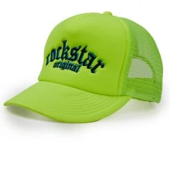 MENS ACCESSORIES CHORE TRUCKER HAT-YELLOW