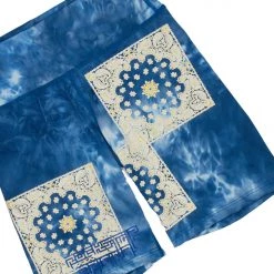 WOMENS ACTIVE SHORT SETS CLARA TIE DYE BIKE SHORT SET-BLUE 16 WOMENS ACTIVE SHORT SETS CLARA TIE DYE BIKE SHORT SET-BLUE