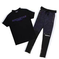 BOYS TRACK SETS BOYS CRISS T-SHIRT REFLECTIVE TRACK SET-BLACK New Arrivals 12 BOYS TRACK SETS BOYS CRISS T-SHIRT REFLECTIVE TRACK SET-BLACK New Arrivals